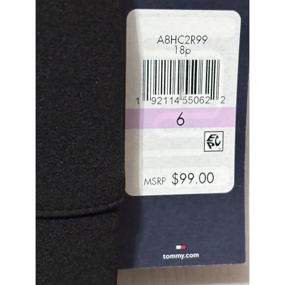 NWT New Tommy Hilfiger Colorblock Scuba Sheath Dress Pink Black MSRP $99 Size 6 - Picture 8 of 12